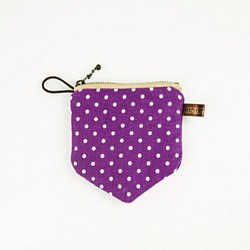 twinwow - 原點時尚 - 細緻質感零錢包 - 點點紫 第1張的照片