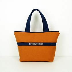twinwow - 優美典雅 - 細緻質感手提包 - 橘藍 第1張的照片