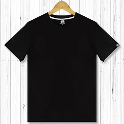 STATELYWORK 空白素面T恤-黑-男T桖 男上衣 短袖T 純棉T 20織精梳棉 原創設計 第1張的照片