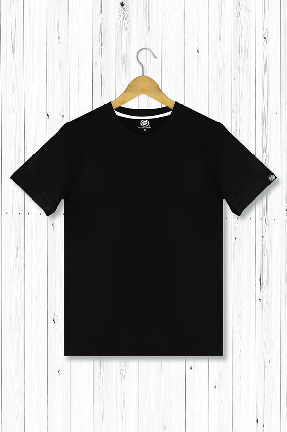 STATELYWORK 空白素面T恤-黑-男T桖 男上衣 短袖T 純棉T 20織精梳棉 原創設計 第1張的照片