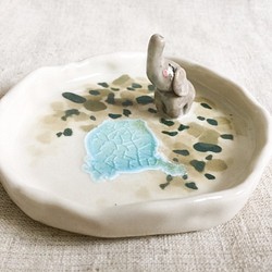 陶瓷飾物碟 - 小象 第1張的照片