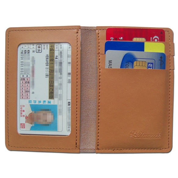 【色: ブラック】[VISOUL] 二つ折り免許証 ケース カードケース 免許証