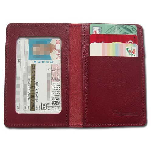 【色: オレンジ】[VISOUL] 二つ折り免許証 ケース カードケース 免許証