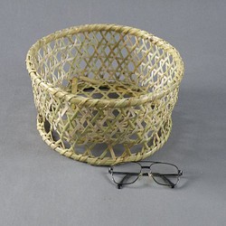 椀籠　円形（小）　根曲がり竹　生活の道具 1枚目の画像