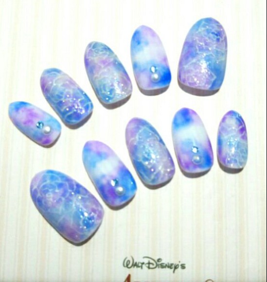 01ネイルチップ 紫陽花カラー タイダイネイル ジェルネイル ネイルチップ ネイルシール 睦月nail 通販 Creema クリーマ ハンドメイド 手作り クラフト作品の販売サイト