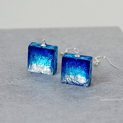 Shikaku Silver925藍色水晶耳環（吊鉤）[2020年新增] 第1張的照片