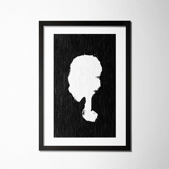 EM3W『 白色蘑菇頭 』#009藝術設計畫作裱框、油畫框 ：另有客製化裱框、油畫框、藝術繪畫、海報設計、照片圖檔噴色 第1張的照片