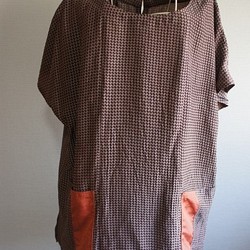 ハンドメイド　着物リメイク　チュニック 1枚目の画像