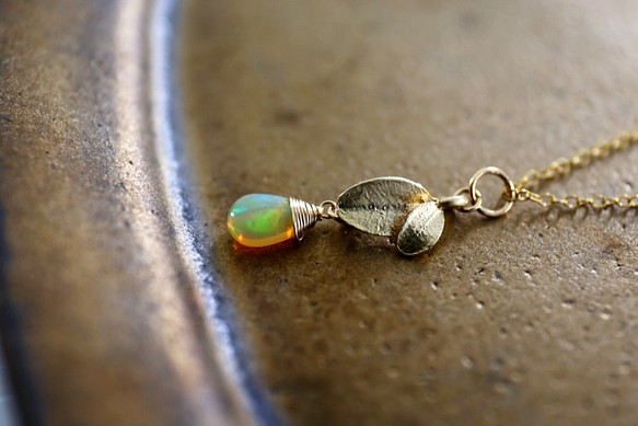 14KGF　opal necklace[nc3572] 1枚目の画像