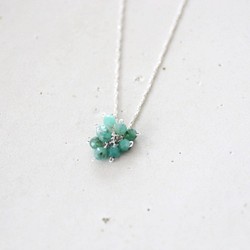 SILVER925 emerald necklace[kgf3281] 1枚目の画像