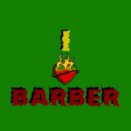 I Love Barber ロゴ ショップディスプレイに イラスト Barbershop 通販 Creema クリーマ ハンドメイド 手作り クラフト作品の販売サイト