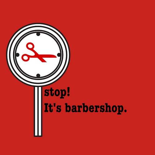 バーバーショップ ストップサイン ショップ名入れ無料 イラスト Barbershop 通販 Creema クリーマ ハンドメイド 手作り クラフト作品の販売サイト