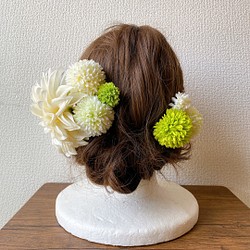 造花の髪飾りセット【２】 1枚目の画像