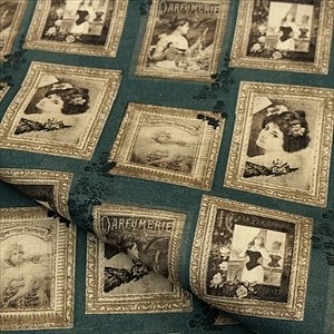 法國面料100％純棉古董[Stoff] 第1張的照片