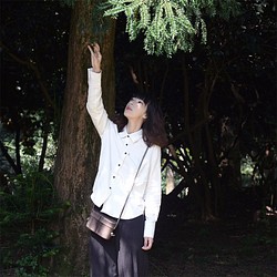 復古白雙層領厚款襯衣|襯衣|日本斜紋棉|獨立品牌|Sora-57 第1張的照片