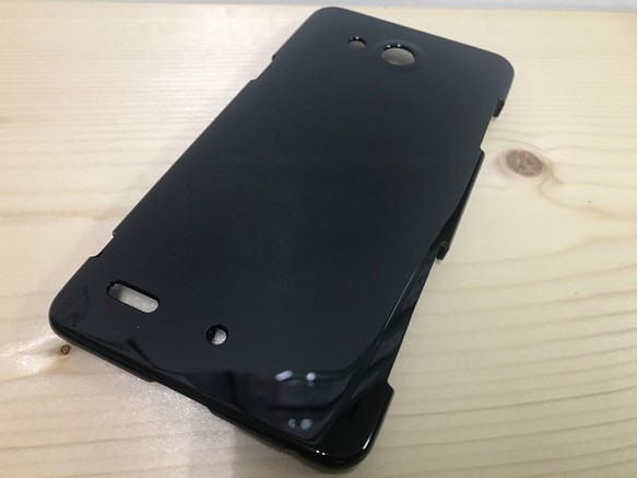 LGV33 Qua phone PX  無地ハードケース　黒 1枚目の画像
