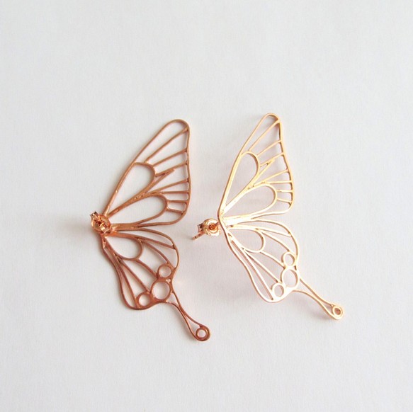 Butterfly(L) / 横着ピアス / ピンクゴールド lvcsac.com.pe