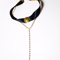 ♔蔻珞瑪♘ Ⓓⓔⓢⓘⓖⓝ - 設計師款-性感Y字Swarovski水晶頸鍊 第1張的照片
