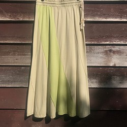 マーメイドスカート　コットン　綺麗めロング　ウエストゴム 1枚目の画像