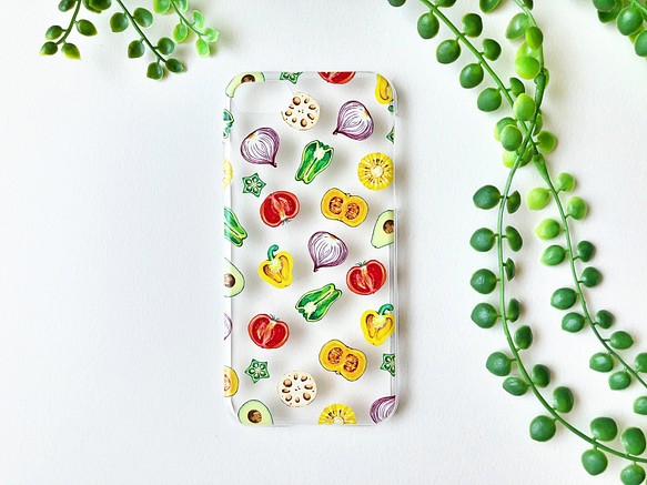 カラフル野菜断面イラストiphoneケース 送料無料 Iphoneケース カバー Sawako Suzuki 通販 Creema クリーマ ハンドメイド 手作り クラフト作品の販売サイト