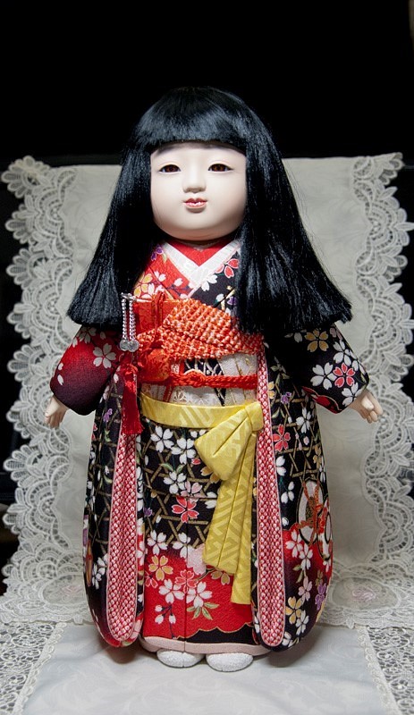 宝市松』女の子 木目込み人形