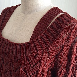 編み図 R-36 かぎ針編みのワンピース 編み図・パターン Knit Holic 