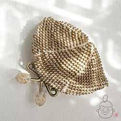 Ba-ba handmade Beads crochet coinpurse No.1291 第1張的照片