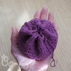 Ba-ba handmade  Crochet Drawstring mini-bag  No.KPR6 第1張的照片