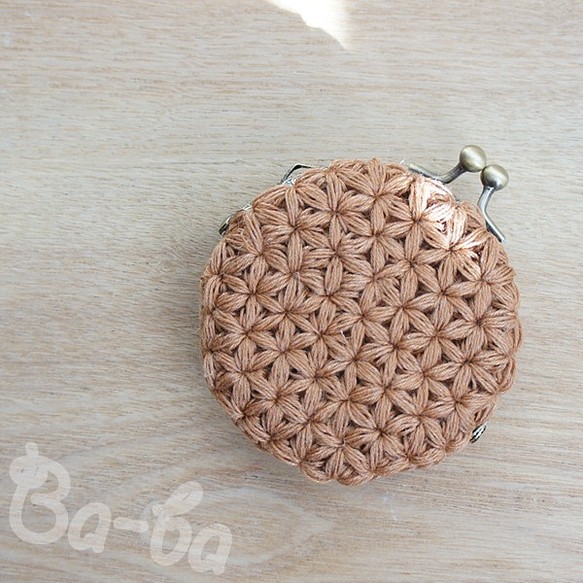 Ba-ba handmade Jasmine Stitch crochet coinpurse No.C1397 第1張的照片