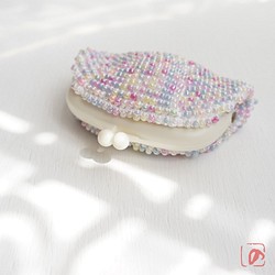 Ba-ba handmade Beads crochet pouch No.1452 第1張的照片