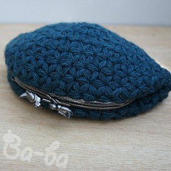 Ba-ba handmade Jasmine Stitch crochet pouch No.C1306 第1張的照片