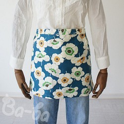 新款♪Baaba產品，帶有復古圍裙和口袋（藍色/ EP1） 第1張的照片