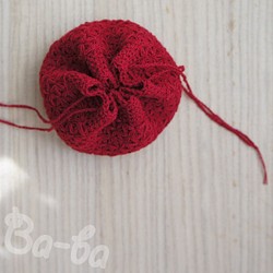 Ba-ba handmade  Crochet Drawstring mini-bag  No.KPR1 第1張的照片