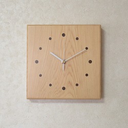 天然木《木曾桧》木製時計3（掛け時計） 1枚目の画像