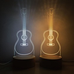 WD 原木夜燈《吉他》 樂器燈 / 音樂設計 / 樂團 / Music / Guitar 第1張的照片