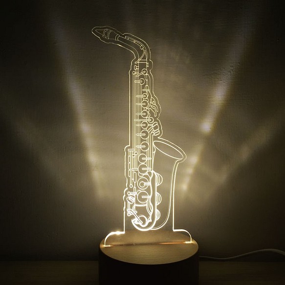 WD 原木夜燈《薩克斯風》 樂器燈 / 音樂設計 / 樂團 / Music / Saxophone 第1張的照片