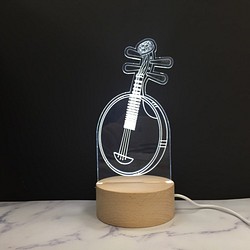 WD 原木夜燈《月琴》 樂器燈 / 音樂設計 / 樂團 / Music / 國樂 第1張的照片