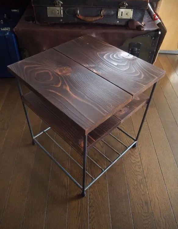 ⌘アイアンラック ⌘ サイドテーブル ハンドメイド 1枚目の画像