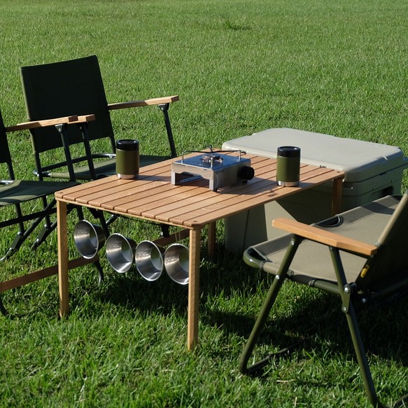 卷式折疊桌M（90×60㎝）戶外露營 第1張的照片