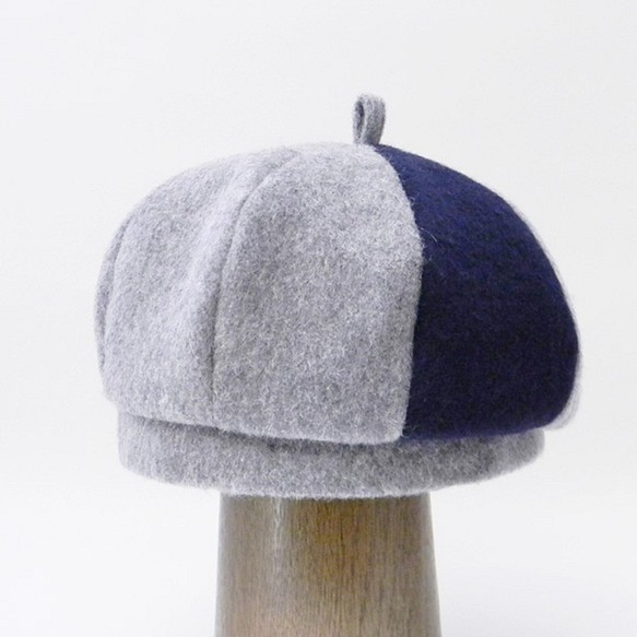 八Hagino顏色組合貝雷帽你放鬆刷[組合貝雷帽（PL1712灰色） 第1張的照片
