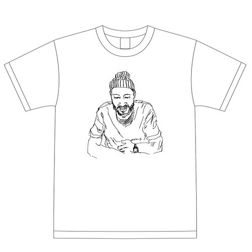 ニット帽のひげ男 Tシャツ 白いtシャツ イラストtシャツ Tシャツ カットソー Moriki 通販 Creema クリーマ ハンドメイド 手作り クラフト作品の販売サイト