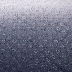 ラッセルレース生地　ぼかし（グラデーション）プリント生地　青紫系　（約135ｃｍ×約50ｃｍ）　la746 1枚目の画像