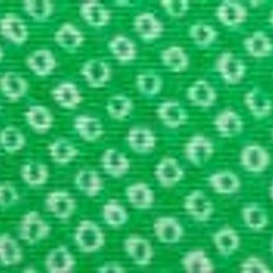レーヨンちりめん　日本の伝統柄　鹿の子　緑色 　【ハンドメイドのための小さな布】　0643-73 1枚目の画像