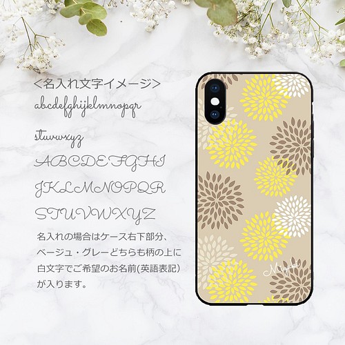 強化ガラスケース 名入れ可 Flower Shower Iphone Galaxy Huawei 対応 スマホケース カバー Lulufan 通販 Creema クリーマ ハンドメイド 手作り クラフト作品の販売サイト