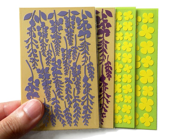 紫藤花/油菜花貼紙 4份 第1張的照片