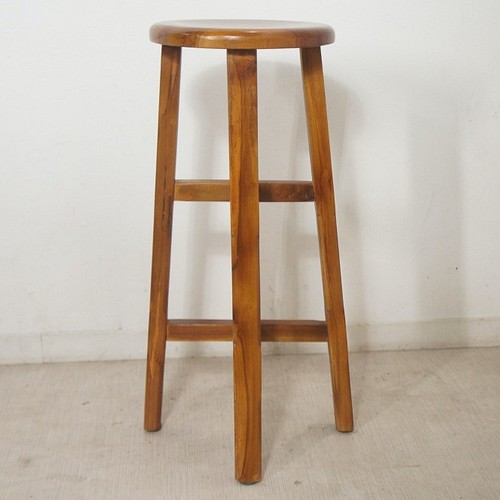 木製スツール 高さ50cm 丸椅子 stool 猫犬 椅子（チェアー）・スツール 