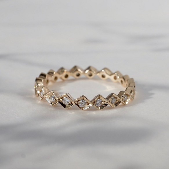 Eternity ring [R043K10/K18] 指輪・リング atelier simo 通販｜Creema