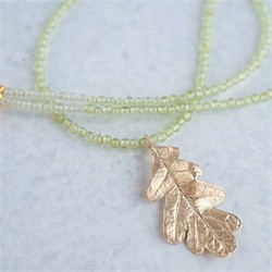 Oak leaf necklace {P077K10(NS)} 1枚目の画像