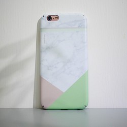 シンプルな大理石のマーブルgraphic Mint Marble Iphoneはオリジナルの電話になります Iphoneケース カバー Thelayers 通販 Creema クリーマ ハンドメイド 手作り クラフト作品の販売サイト