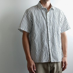 original cotton linen/ short sleeve shirt/white/size1と２(MAN) 1枚目の画像